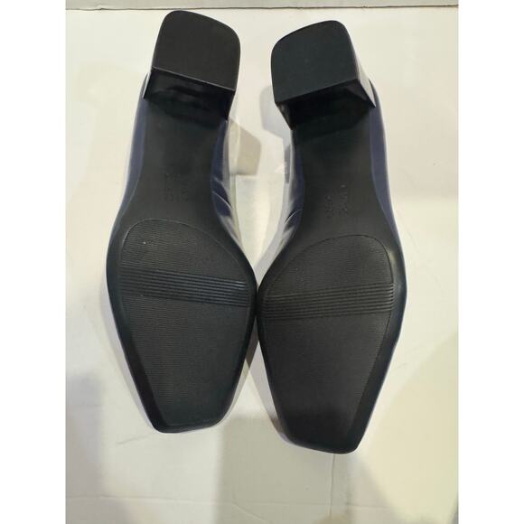 Naturalizer Womens Karina Low Block Heel Square patentToe Pump blue 8.5w nwob - Picture 6 of 8